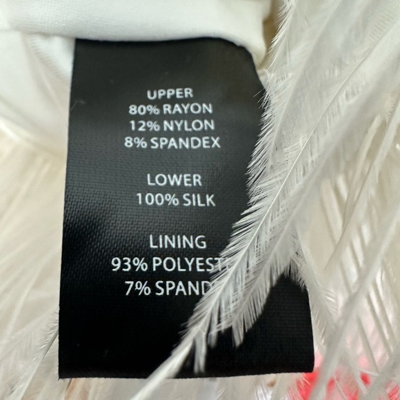 CYNTHIA ROWLEY - Bonded Feather Dress - White - Size Medium / Large* - Picture 8 of 10